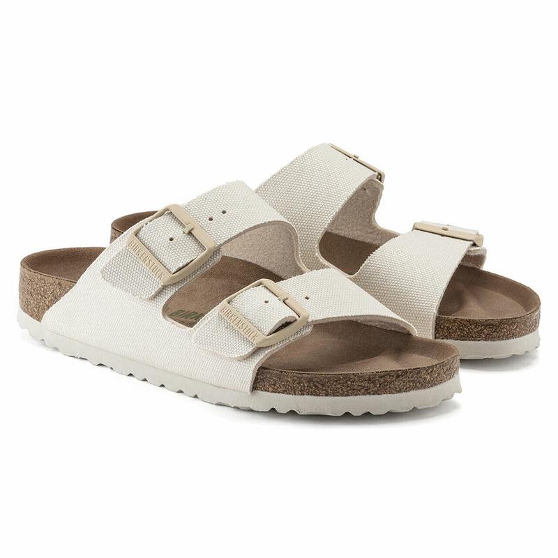 Birkenstock Vegan Micro Fiber Arizona Dame Hvide | DK 96XYU